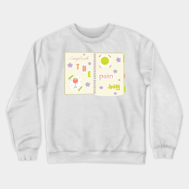 Funny scrapbook crafting quote, scrapbooking lovers Crewneck Sweatshirt by Inspired Spaces